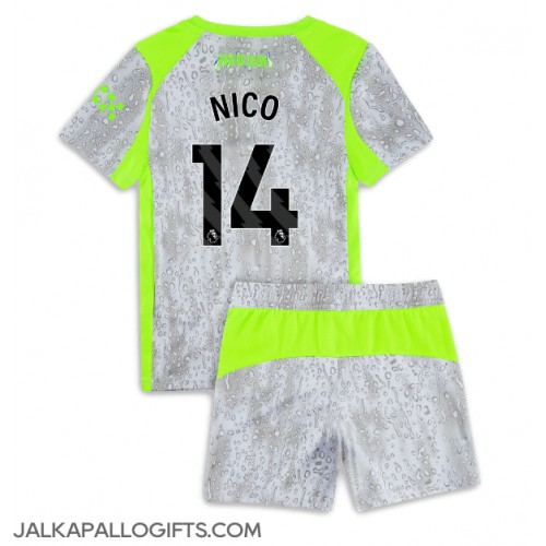Manchester City Nico Gonzalez #14 Kolmas Peliasu Lasten 2025-26 Lyhythihainen (+ Lyhyet housut)